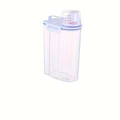 Portable Transparent Rice Bucket Moisture Proof Airtight Storage Container