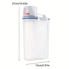 Portable Transparent Rice Bucket Moisture Proof Airtight Storage Container