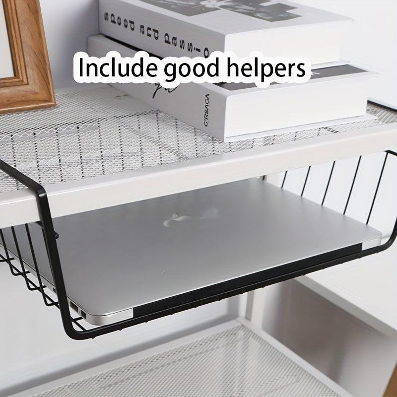 Hanging Kitchen Basket Under Table Storage Shelf