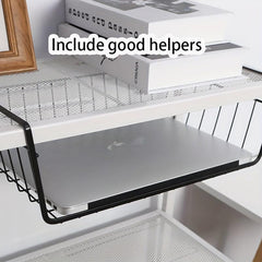 Hanging Kitchen Basket Under Table Storage Shelf