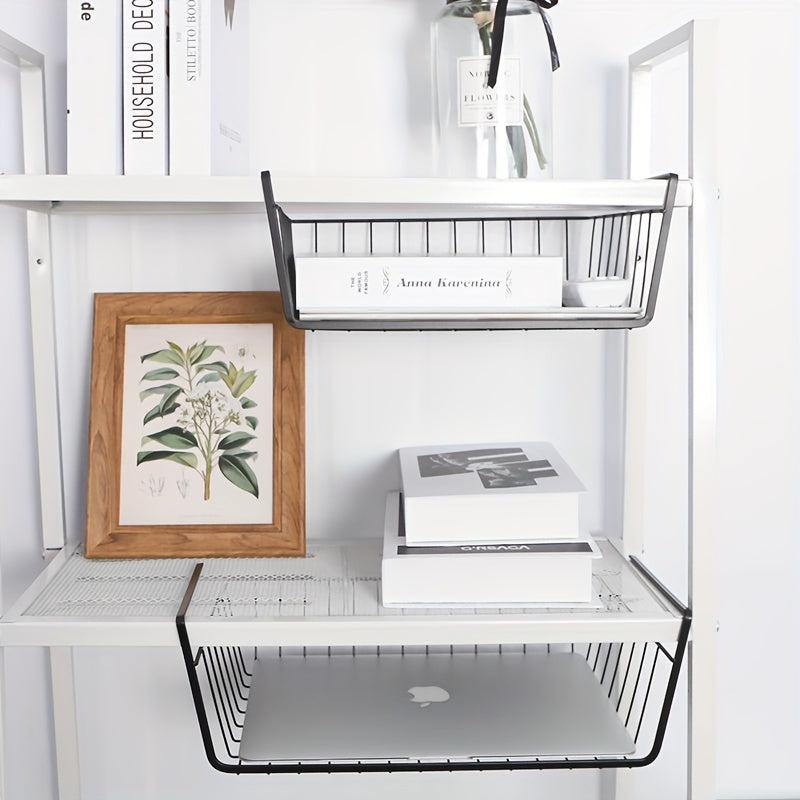 Hanging Kitchen Basket Under Table Storage Shelf