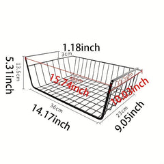 Hanging Kitchen Basket Under Table Storage Shelf