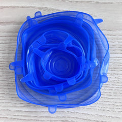 6pcs Multifunctional Silicone Fresh keeping Cover for Kitchen Storage