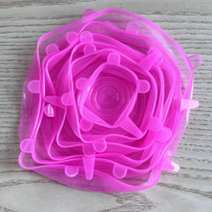 6pcs Multifunctional Silicone Fresh keeping Cover for Kitchen Storage
