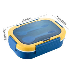 Square Lunch Box with Cutlery Leakproof Food Container