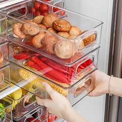 Kitchen Refrigerator Organizer Drawer Food Dumpling Box Freezer Storage