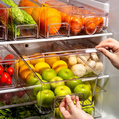 Kitchen Refrigerator Organizer Drawer Food Dumpling Box Freezer Storage