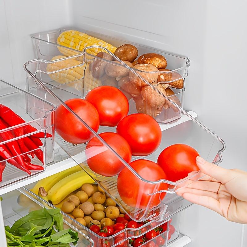 Kitchen Refrigerator Organizer Drawer Food Dumpling Box Freezer Storage
