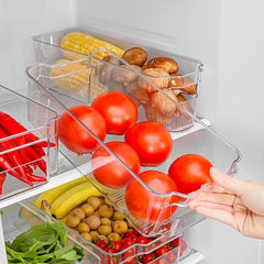 Kitchen Refrigerator Organizer Drawer Food Dumpling Box Freezer Storage