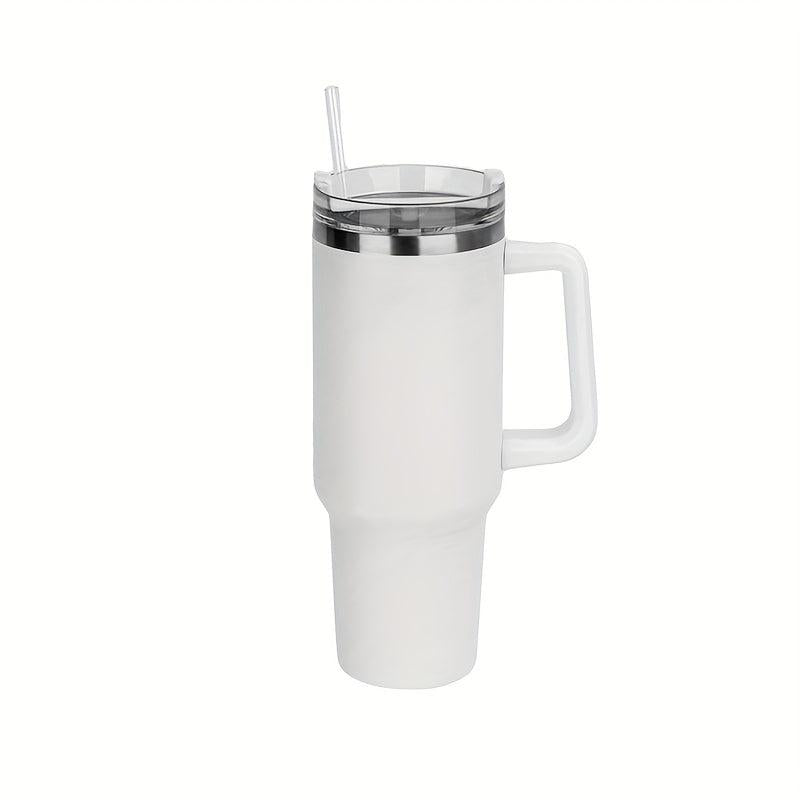 40oz Stainless Steel Tumbler with Lid & Straw for Car Home Office