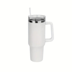 40oz Stainless Steel Tumbler with Lid & Straw for Car Home Office