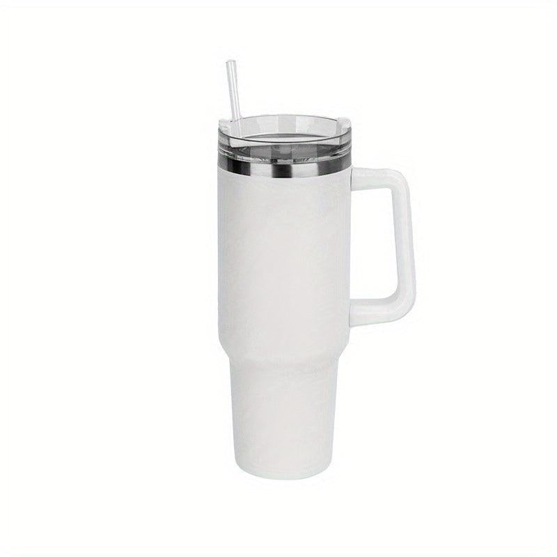 40oz Stainless Steel Tumbler with Lid & Straw for Car Home Office