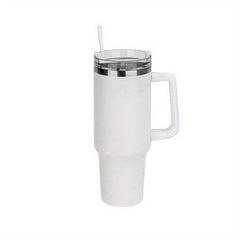 40oz Stainless Steel Tumbler with Lid & Straw for Car Home Office