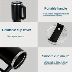 40oz Stainless Steel Tumbler with Lid & Straw for Car Home Office