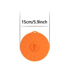 5pcs Silicone Lids Heat Resistant Food Suction Lids