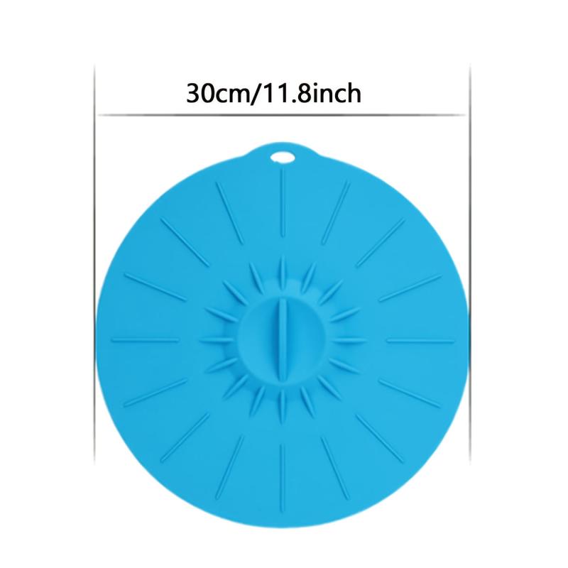 5pcs Silicone Lids Heat Resistant Food Suction Lids