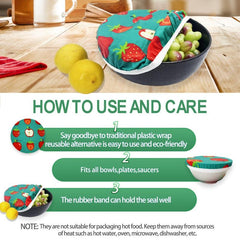 5pcs Sustainable Beeswax Wrap Food Storage Set
