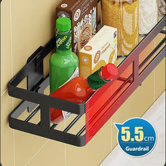 Wall Mount Spice Rack Organizer Kitchen Bathroom Storage Shelf