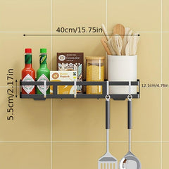 Wall Mount Spice Rack Organizer Kitchen Bathroom Storage Shelf