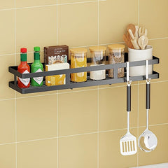 Wall Mount Spice Rack Organizer Kitchen Bathroom Storage Shelf
