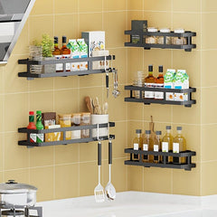 Wall Mount Spice Rack Organizer Kitchen Bathroom Storage Shelf