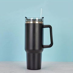 40oz Stainless Steel Tumbler with Handle - Leakproof Vacuum Flask