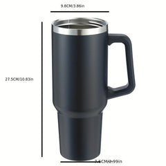 40oz Stainless Steel Tumbler with Handle - Leakproof Vacuum Flask
