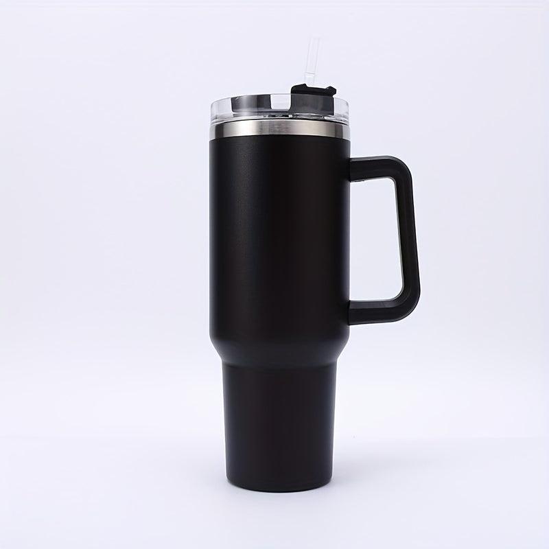 40oz Stainless Steel Tumbler with Handle - Leakproof Vacuum Flask