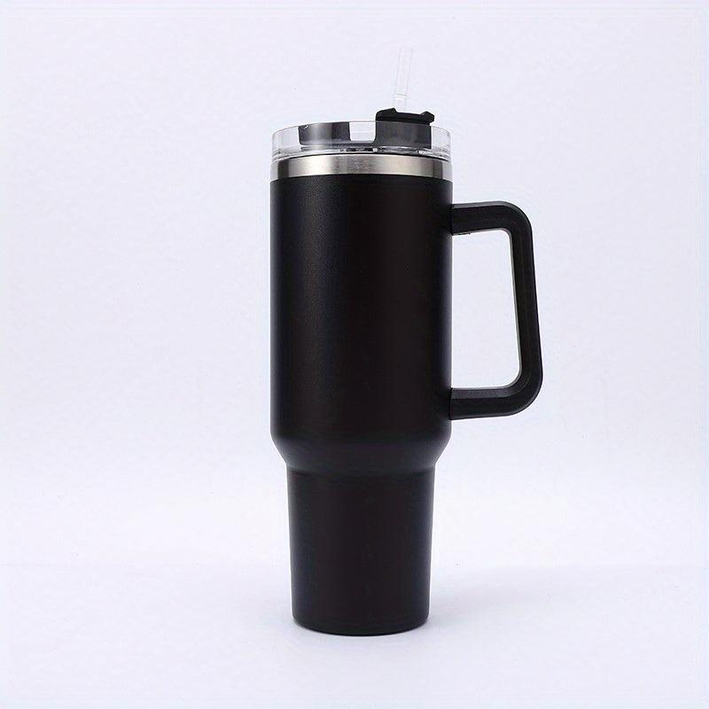 40oz Stainless Steel Tumbler with Handle - Leakproof Vacuum Flask