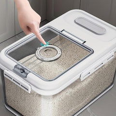 Rice Bucket With Timer Household Insect Moisture Proof Storage Box