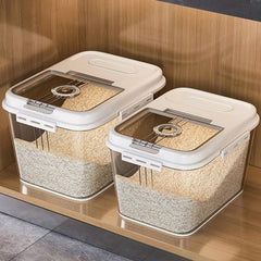 Rice Bucket With Timer Household Insect Moisture Proof Storage Box