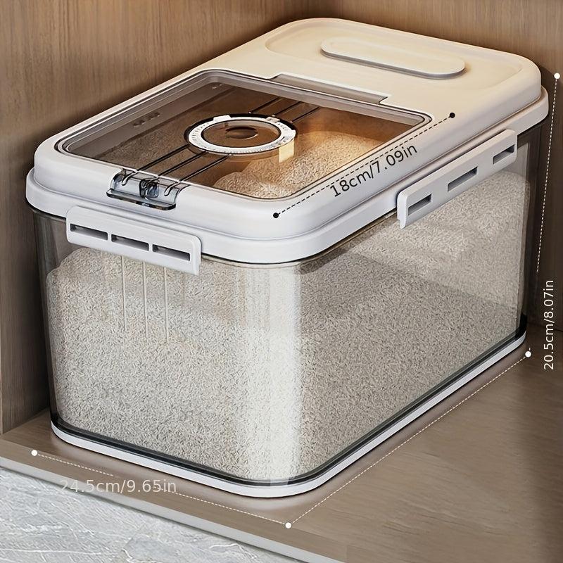 Rice Bucket With Timer Household Insect Moisture Proof Storage Box