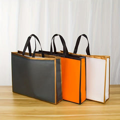 Laminated Non-woven Fabric Tote Bag Portable Reusable Shopping Bag