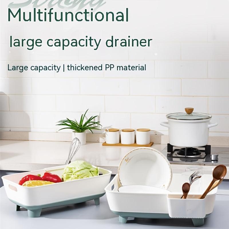 Kitchen Bowl Dish Rack Plastic Storage Box Organizer