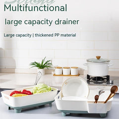 Kitchen Bowl Dish Rack Plastic Storage Box Organizer
