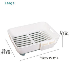 Kitchen Bowl Dish Rack Plastic Storage Box Organizer