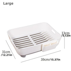 Kitchen Bowl Dish Rack Plastic Storage Box Organizer