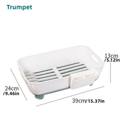Kitchen Bowl Dish Rack Plastic Storage Box Organizer