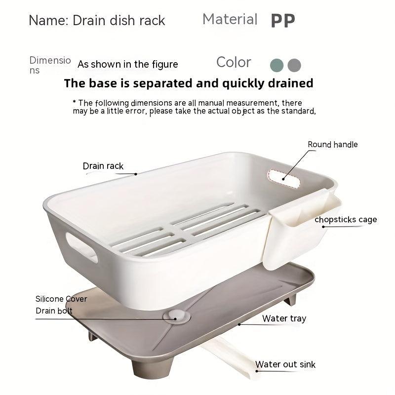 Kitchen Bowl Dish Rack Plastic Storage Box Organizer