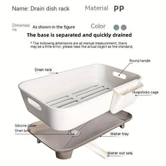 Kitchen Bowl Dish Rack Plastic Storage Box Organizer