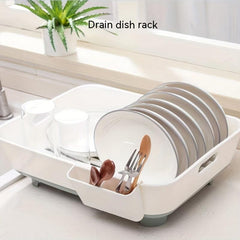 Kitchen Bowl Dish Rack Plastic Storage Box Organizer