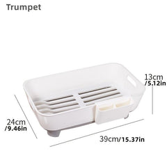 Kitchen Bowl Dish Rack Plastic Storage Box Organizer