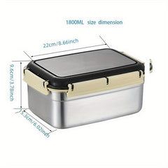 6pcs Stainless Steel Insulated Food Container Lunch Box For Adults Leakproof