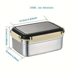 6pcs Stainless Steel Insulated Food Container Lunch Box For Adults Leakproof