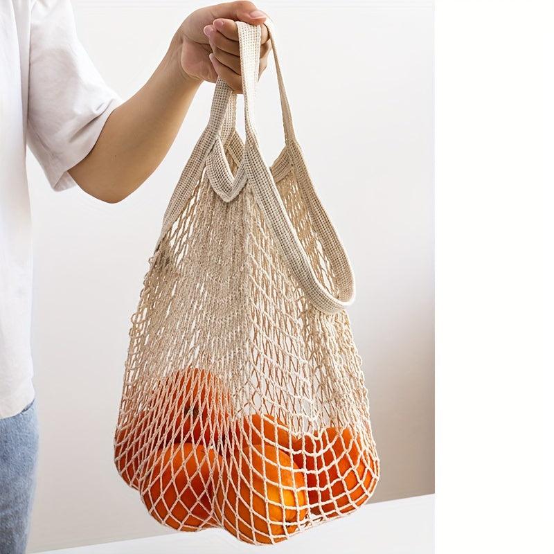 Eco-friendly Cotton Mesh Bag for Fruit and Vegetable Storage