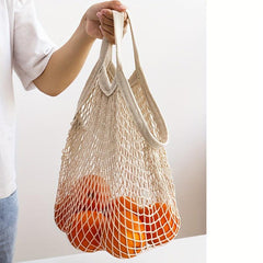 Eco-friendly Cotton Mesh Bag for Fruit and Vegetable Storage