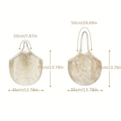 Eco-friendly Cotton Mesh Bag for Fruit and Vegetable Storage