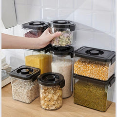Vacuum Storage Tank Cereals Storage Box Household Plastic Transparent Storage