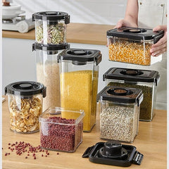 Vacuum Storage Tank Cereals Storage Box Household Plastic Transparent Storage