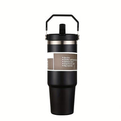 30oz Stainless Steel Water Tumbler with Straw for Outdoor Camping and Hiking
